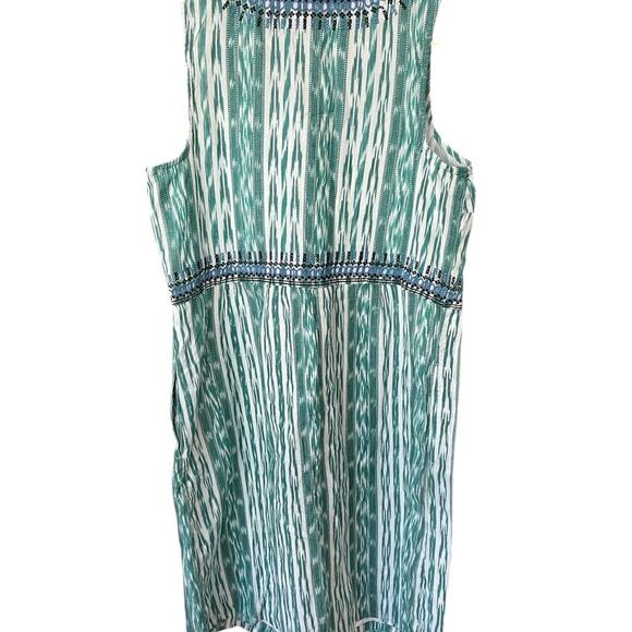 J. Jill Sleeveless Midi – Soft Teal Cotton Dress, Size Small, NWT - Picture 6 of 8